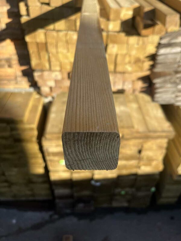 47 x 47mm (2x2”) approx. Treated Carcassing Timber @£1.40 a m (inc vat)
