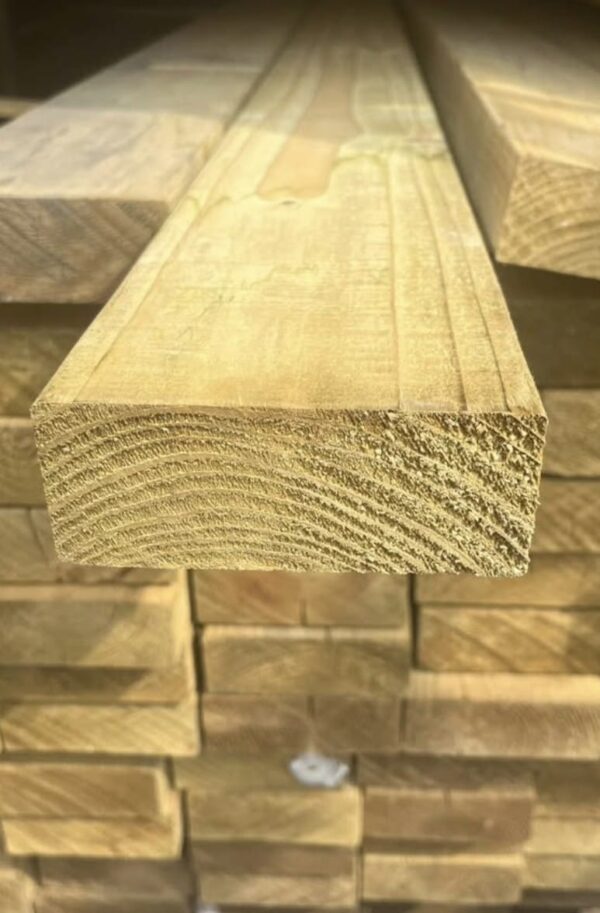 47 x 120mm (5x2”) approx. C24 Treated Carcassing Timber @£3.20 a m (inc vat)