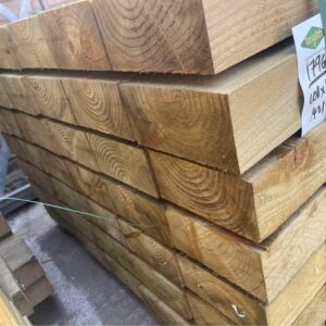 Green Treated Garden Sleepers 195x95mm (8x4")