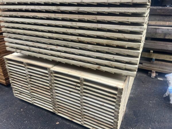 Green Pressure Treated Feather-edge Fence Panels - Image 3